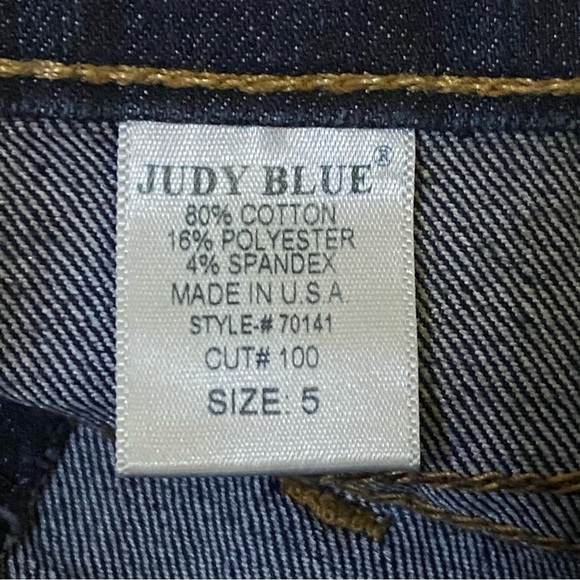 Judy Blue Size 5 High Waist Skinny Jean in Dark Wash Style 70141 Made in USA - Picture 11 of 13